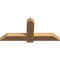 Ekena Millwork Eugene Smooth Timber Gable Bracket, Western Red Cedar, 48"W x 22"H x 3 1/2"D x 5 1/2"F, 11/12 Pitch GBW048X22X0406EUG00SWR - alternate 2